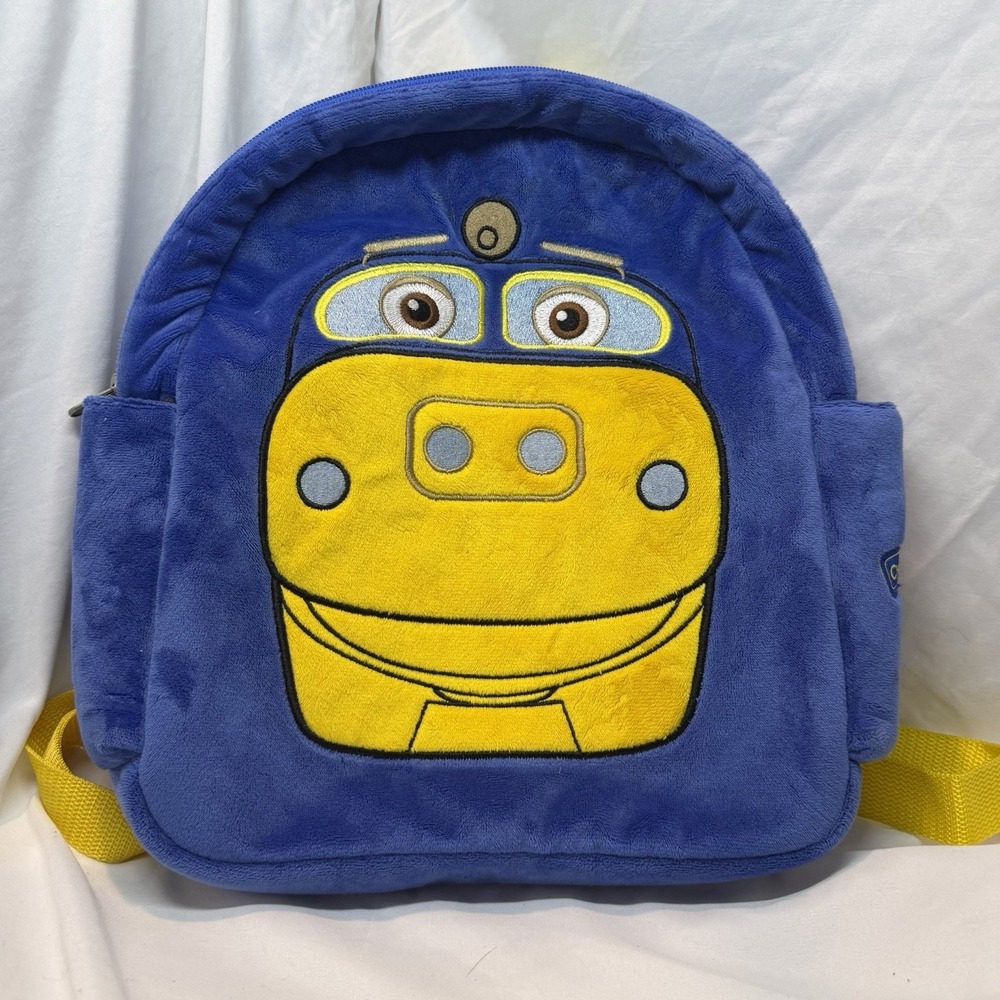Chuggington Brewster Train Engine Plush 12" Small Kid's Backpack Bag Herschend